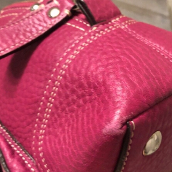 COACH HAMPTONS DOME BARBIE PINK LEATHER HANDBAG PURSE BAG K0993-F13963 - Picture 9 of 17